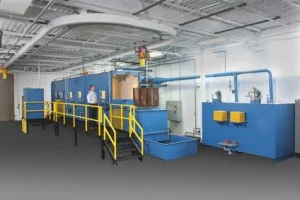 Kolene electrolytic salt bath cleaning line